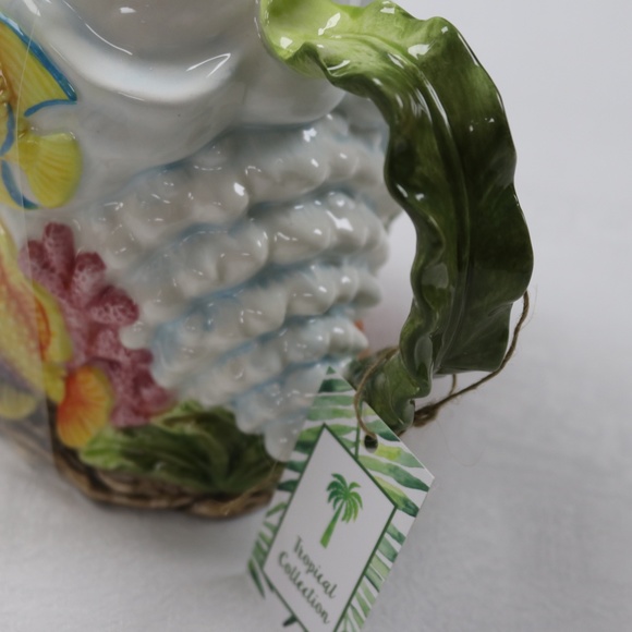 CORNER RUBY TROPICAL COLLECTION UNDER THE SEA FISH PITCHER JAR - NEW - Picture 5 of 8